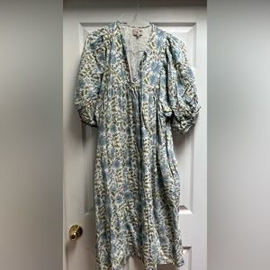 Mille midi blockprint caftan, size medium